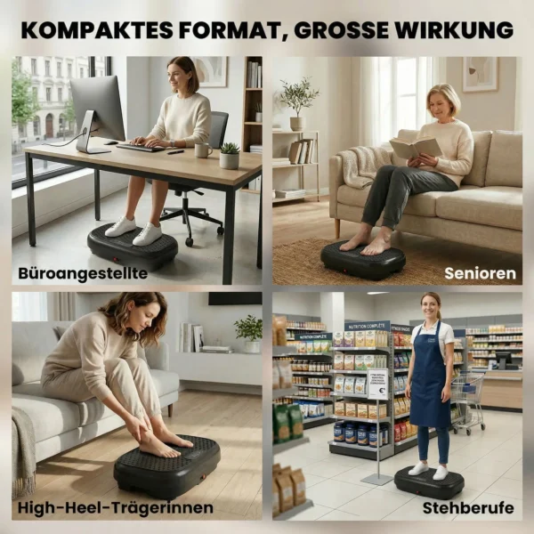 Trilplaat Met 120 Intensiteitsniveaus, 5 Voorgeprogrammeerde Instellingen, Afstandsbediening, LED display Voor Spieropbouw, Zwart