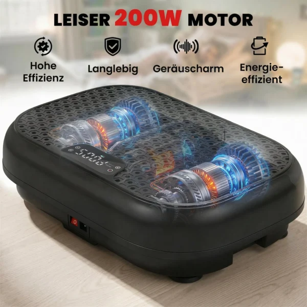 Trilplaat Met 120 Intensiteitsniveaus, 5 Voorgeprogrammeerde Instellingen, Afstandsbediening, LED display Voor Spieropbouw, Zwart