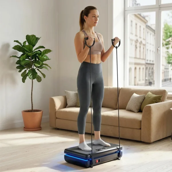 Trilplaat Met 120 Intensiteitsniveaus, 5 Voorgeprogrammeerde LED lampjes, Weerstandsbanden, Antislip