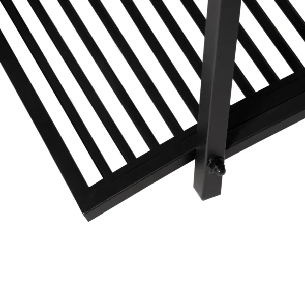 Tuinbrug, Vijverbrug Met Veiligheidsleuning, Sierbrug Tot 100 Kg Belastbaar, 102 X 48 X 49 Cm Zwart