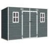 Tuinhuis 3,2m², Tuinschuur Met Zadeldak, 303x123x197cm Met Raam Afsluitbare Deur Ventilatieopening Vloer