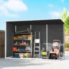 Tuinhuis 3,2m², Tuinschuur Met Zadeldak, 303x123x197cm Met Raam Afsluitbare Deur Ventilatieopening Vloer