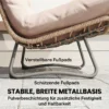 Tuinmeubelset 4 delig Polyrattan Lounge Set Met Tweezitter 2 Stoelen Glazen Tafel Brede & Diepe Zit Dikke Kussens