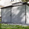 Tuinpaviljoen, Buitenpaviljoen Met Gordijnen, Geventileerd Dak, Donkergrijs
