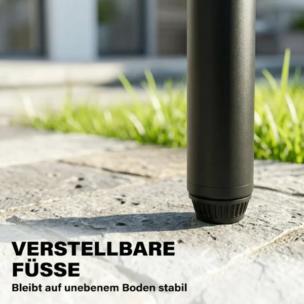 Tuinstoel 2 delige Set Weerbestendig Tuinstoelen Van Staal En Hout Stapelstoel Met Rugleuning Tot 160kg Belastbaar Natuurhout