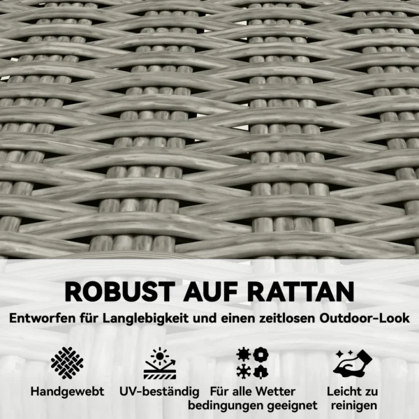 Tuinstoelen 2 Stuks FSC Klapstoel Met Ademende Zitting Aangename Zithoogte Van Massief Hout & Polyrattan