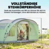 Tunneltent 4 Personen Familietent Met 2 Slaapcabines Voortent 4 Ramen Grondzeil Sta Hoogte 3000 Mm Waterkolom