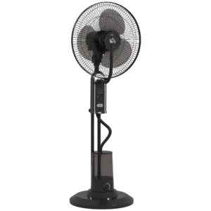Ventilator Met Waterkoeling, Luchtbevochtiger, 10° Kantelbaar 70° Oscillerend 3 Snelheidsniveaus 75W, Zwart