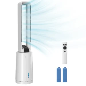 Verdampingsluchtkoeler Met Afstandsbediening, 15 uurs Timer, Koelblok Voor Thuis En Kantoor, Wit