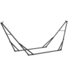 Verstelbaar, Opvouwbaar, Draagbaar Hangmatframe Voor Hangmat Met Draagtas 290x78x100 Cm Zwart