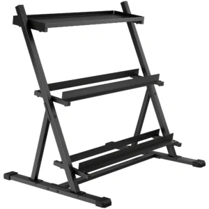 Verstelbare Drielaagse Dumbbell Stand Max. 200kg Antislip Korte Dumbbell Stand Met Verstelbare Stangen