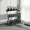 Verstelbare Drielaagse Dumbbell Stand Max. 200kg Antislip Korte Dumbbell Stand Met Verstelbare Stangen