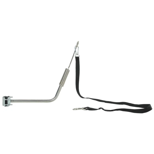 Verstelbare Fietslijn Voor Honden Met Schokdempers, Afneembare Riem, Snelkoppeling Voor Training, Joggen, Zilver+zwart