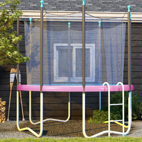 Vervangende Randafdekking Voor Trampoline, Waterdicht, Scheurbestendig, Ø244 Cm, Roze