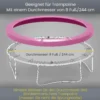Vervangende Randafdekking Voor Trampoline, Waterdicht, Scheurbestendig, Ø244 Cm, Roze