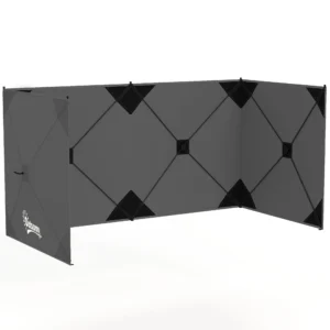 Vouwbare Windscherm Camping Zichtscherm Met Spanlijnen, Grondhaken, Draagtas Voor Camping Tuin 480 X 120 Cm Donkergrijs