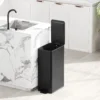Vuilnisbak 20L, Soft Close Deksel, Deodorant Vak, Vingerafdrukbestendig, Roestvrij Staal, Zwart