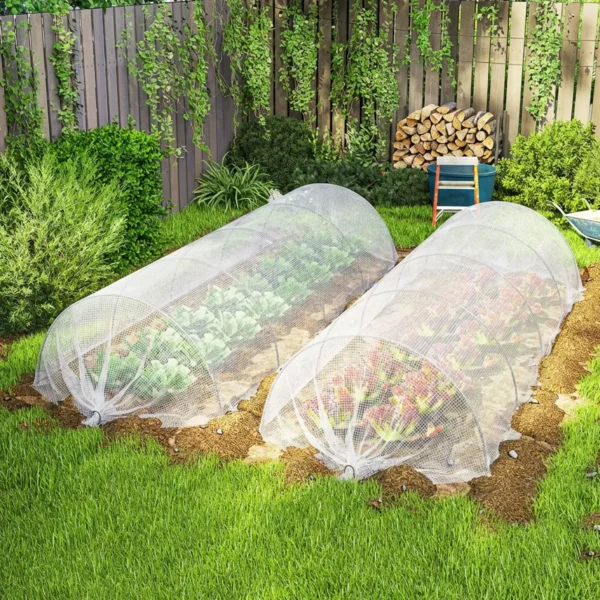 Waterdichte Afdekzeil 4 X 6 M 140g/m² Geweven Zeil Robuuste Scheurbestendige UV stabiele Beschermzeil Met Versterkte Ogen Wit