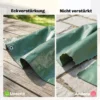 Waterdichte Afdekzeil 4 X 6 M 90g/m² Geweven Zeil Scheurbestendig UV stabiel Met Versterkte Ogen UV stabiel Groen