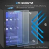 Wijnkoelkast 24 Flessen, 68 Liter Capaciteit, 4 16 °C Vrijstaand Apparaat Voor Dranken, Bier En Wijn Met Glazen Deur, Zwart