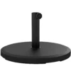 Zonneschermstandaard Van Cement 13kg Rond Parasolstandaard Voor Zonnescherm 34mm/38mm/48mm Buisdiameter, Zwart