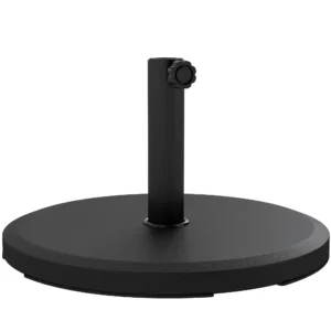 Zonneschermstandaard Van Cement 13kg Rond Parasolstandaard Voor Zonnescherm 34mm/38mm/48mm Buisdiameter, Zwart