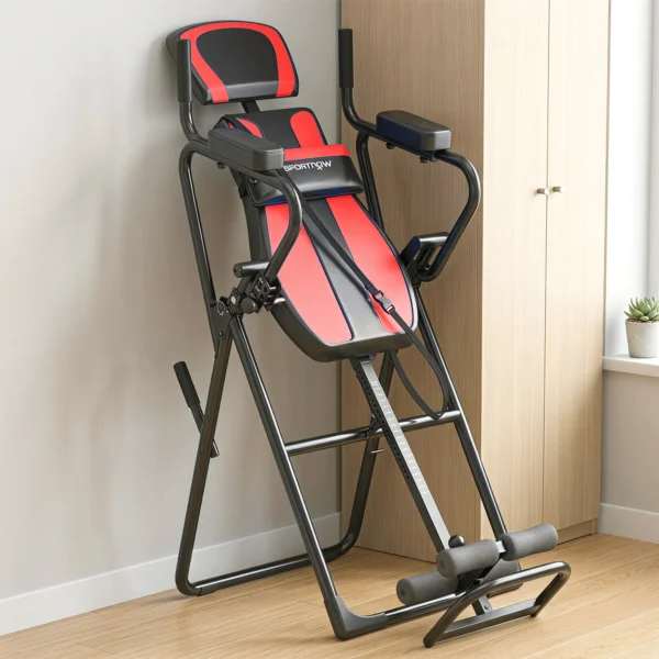 3 in 1 Inversiebank Inversietafel Met 3 Inversiehoeken Push up & Pull up Bars Hoofdsteun