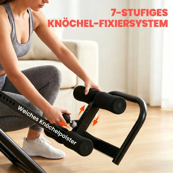 3 in 1 Inversiebank Inversietafel Met 3 Inversiehoeken Push up & Pull up Bars Hoofdsteun