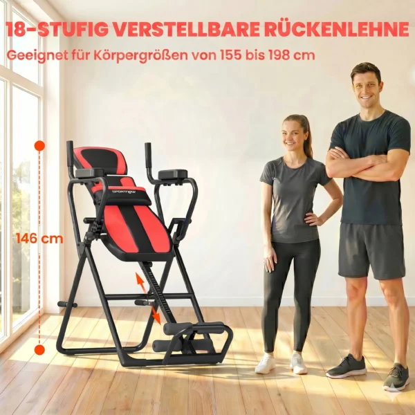 3 in 1 Inversiebank Inversietafel Met 3 Inversiehoeken Push up & Pull up Bars Hoofdsteun