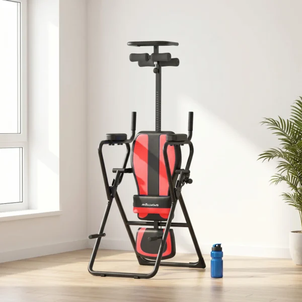 3 in 1 Inversiebank Inversietafel Met 3 Inversiehoeken Push up & Pull up Bars Hoofdsteun