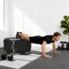 3 in 1 Plyo Box, Sprungbox Met Handvatopeningen, Voor Thuisfitness En Outdoor Workouts, 3 Spronghoogtes, Hout, Zwart