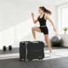 3 in 1 Plyo Box, Sprungbox Met Handvatopeningen, Voor Thuisfitness En Outdoor Workouts, 3 Spronghoogtes, Hout, Zwart