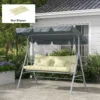 4 delige Set Zitkussens, 150x50 Cm Waterafstotend Stoelkussen Met Bindlinten, 10cm Dik Crèmewit