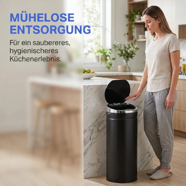 50 L Sensor Vuilnisbak, Automatische Afvalbak, Roestvrij Keukenemmer Met Infraroodsensor, Voor Keuken, Eetkamer