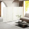 8 delige Kamerverdeler, Opvouwbare Privacy Scherm, Privacy Wand Voor Woonkamer, Slaapkamer, Thuiskantoor, Wit