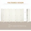 8 delige Kamerverdeler, Opvouwbare Privacy Scherm, Privacy Wand Voor Woonkamer, Slaapkamer, Thuiskantoor, Wit