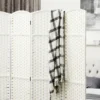 8 delige Kamerverdeler, Opvouwbare Privacy Scherm, Privacy Wand Voor Woonkamer, Slaapkamer, Thuiskantoor, Wit