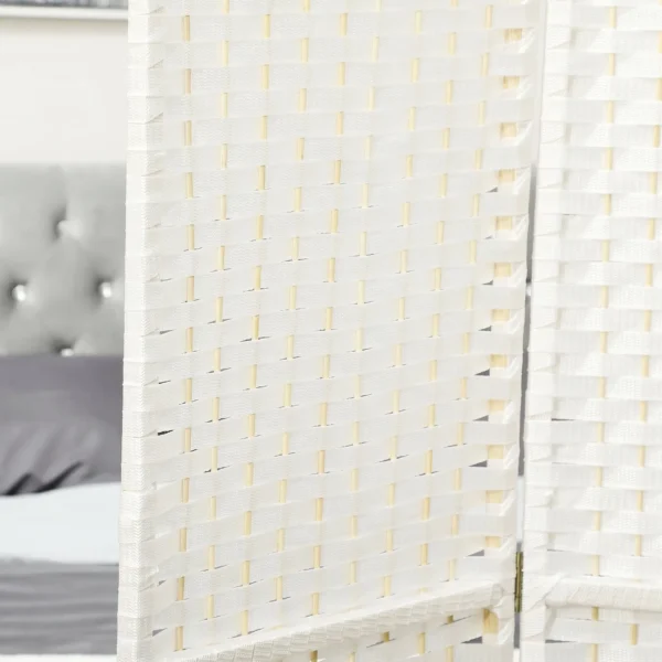 8 delige Kamerverdeler, Opvouwbare Privacy Scherm, Privacy Wand Voor Woonkamer, Slaapkamer, Thuiskantoor, Wit