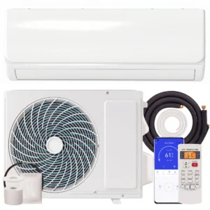 9000 BTU Mini Split Airconditioner & Warmtepomp, WiFi compatibele Inverter Airconditioner Met Installatiekit