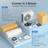 9000 BTU Mini Split Airconditioner & Warmtepomp, WiFi compatibele Inverter Airconditioner Met Installatiekit