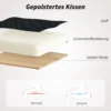 Ademende Mesh Bureaustoel, Ergonomische Draaistoel Met Opklapbare Armleuningen En Lendensteun, Zwart
