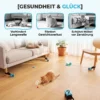 Automatisch/Afstandsbediend Kattenspeelgoed Met Instelbare Snelheid En Aanpasbare Looproutes Zwart