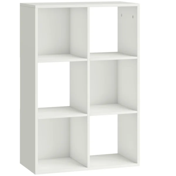 Boekenkast Staand Rek Met 3 Niveaus Smal Rek Met Kantelbeveiliging Opbergrek Voor Woonkamer Slaapkamer Kantoor Wit