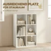 Boekenkast Staand Rek Met 3 Niveaus Smal Rek Met Kantelbeveiliging Opbergrek Voor Woonkamer Slaapkamer Kantoor Wit