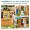 Buitenspeelhuis Voor Kinderen Met Verkoopbalie, Plantenbak, Krijtbord, Doeldoek, 4 Ballen 142 X 120 X 141,5 Cm Meerkleurig