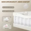 Bureaustoel Met Verstelbare Hoofdsteun, Ergonomische Bureaustoel, Kantelfunctie, In Hoogte Verstelbaar, Bruin