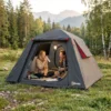Campingtent Voor 2 Personen 3000mm Waterdicht & Winddicht Koepeltent Met 2 Deuren 2 Gaasramen 2 Zijramen Draagtas