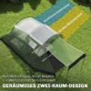 Campingtent Voor 3 4 Personen Stabiel 3000mm Waterdicht Familietent Met Slaapcabine Voorkamer Woonruimte Groen