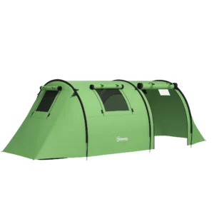 Campingtent Voor 3 4 Personen Stabiel Waterdicht Familietent Met Slaapkamer Woonkamer 3000mm Waterkolom Donkergroen