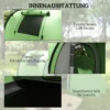 Campingtent Voor 3 4 Personen Stabiel Waterdicht Familietent Met Slaapkamer Woonkamer 3000mm Waterkolom Donkergroen